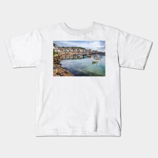 Mousehole Harbour, Cornwall Kids T-Shirt